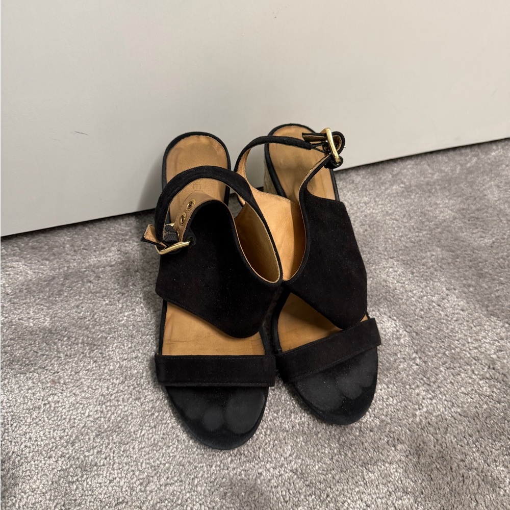 Rebecca Minkoff Black Suede Sandals
